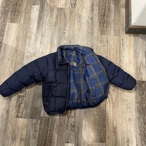 Boys North Face Reversible Insulated Puffer Jacket